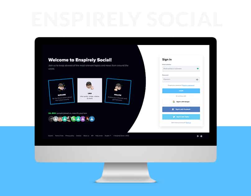 Enspirely Social | Social Application-Screenshot