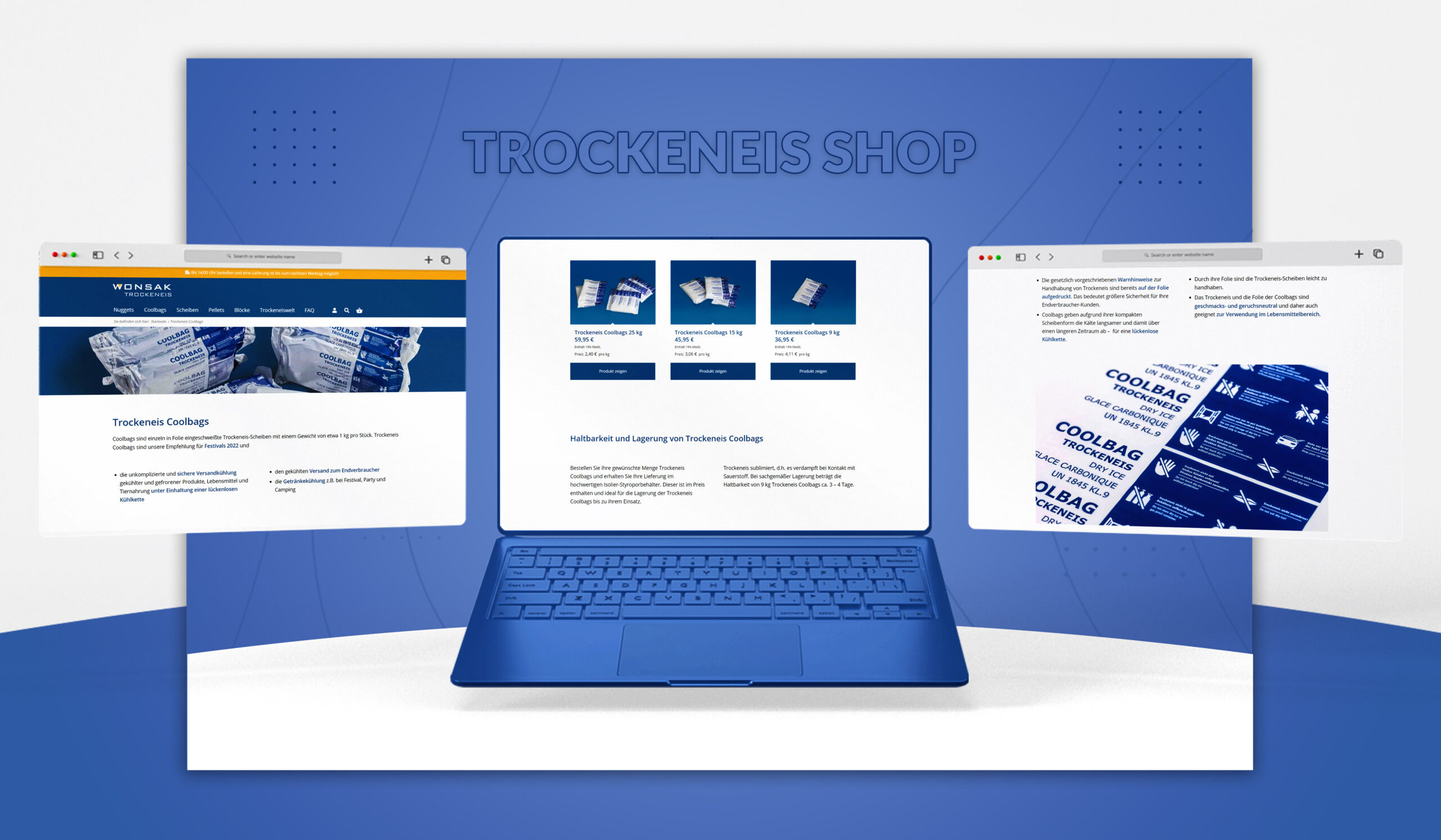Trockeneis Shop-Screenshot